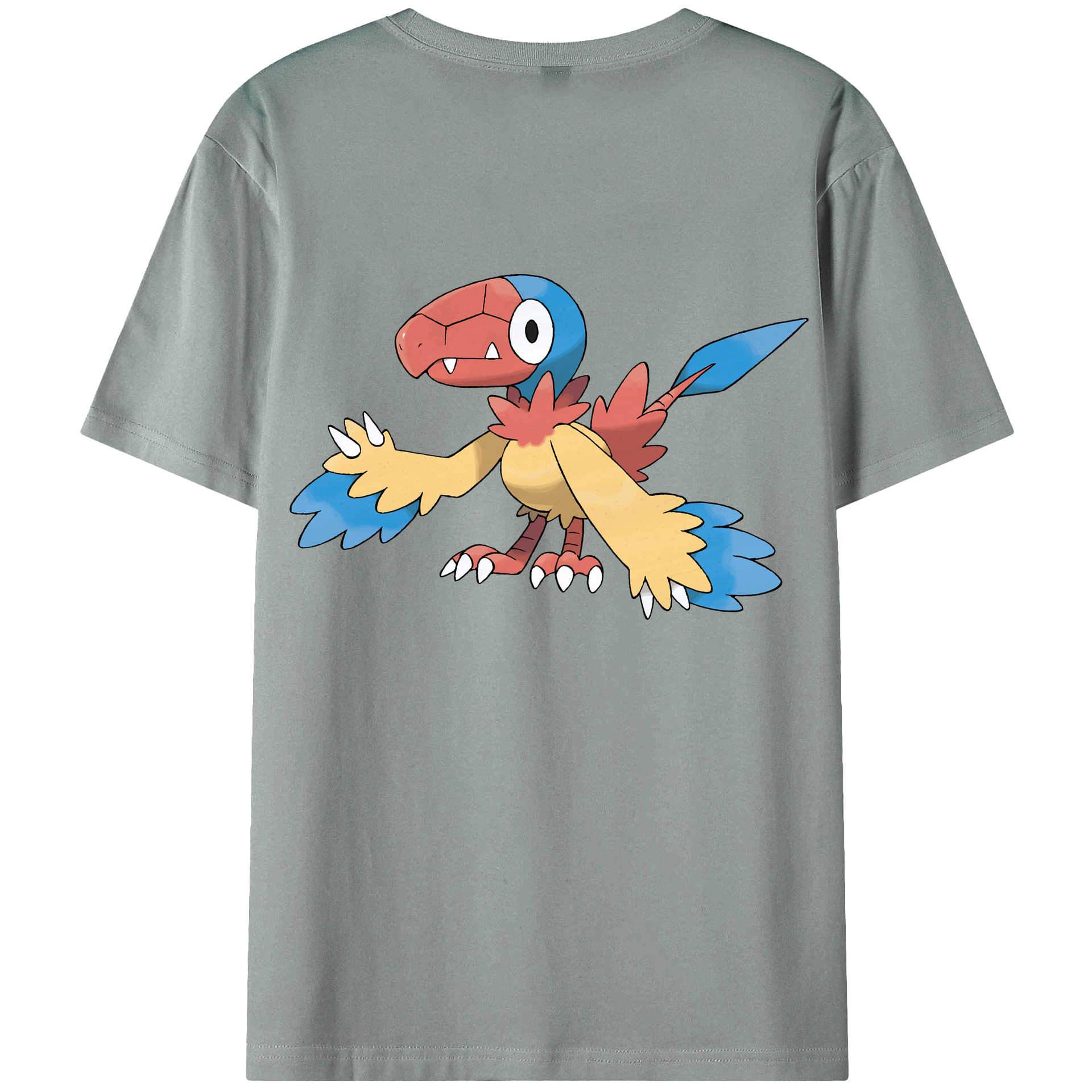 （画像用） ポケットモンスター Pokémon 綿100％ メンズ半袖Tシャツ（バックプリント） 通気性